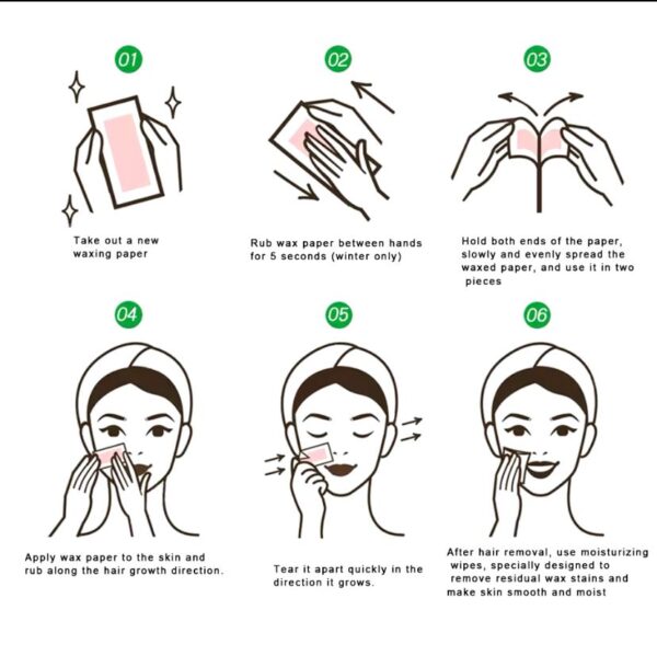 Bandas Cera Facial Depilatorias x2 Cajas - Image 3