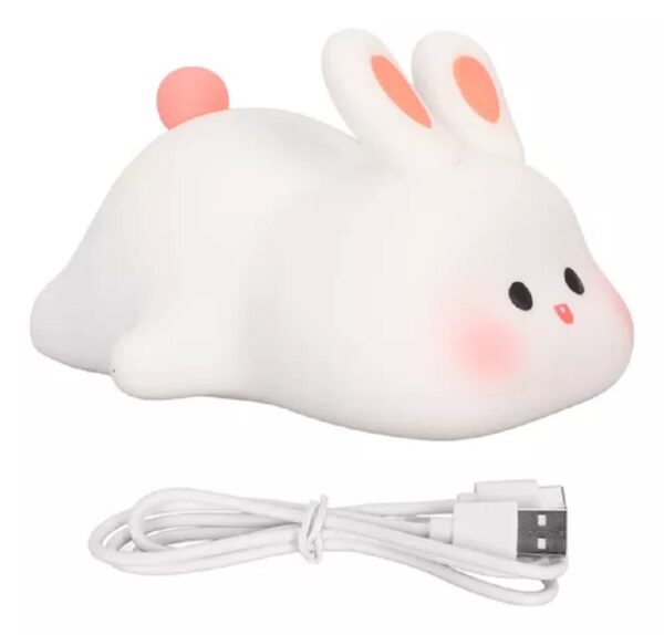 Lámpara Nocturna de Conejo de Silicona - Image 4
