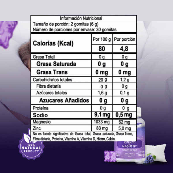 Gomitas para Dormir con Citrato de Magnesio - Image 2