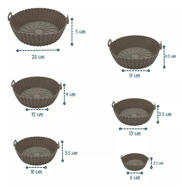 Moldes de Silicona x6und - Air Fryer - Image 3
